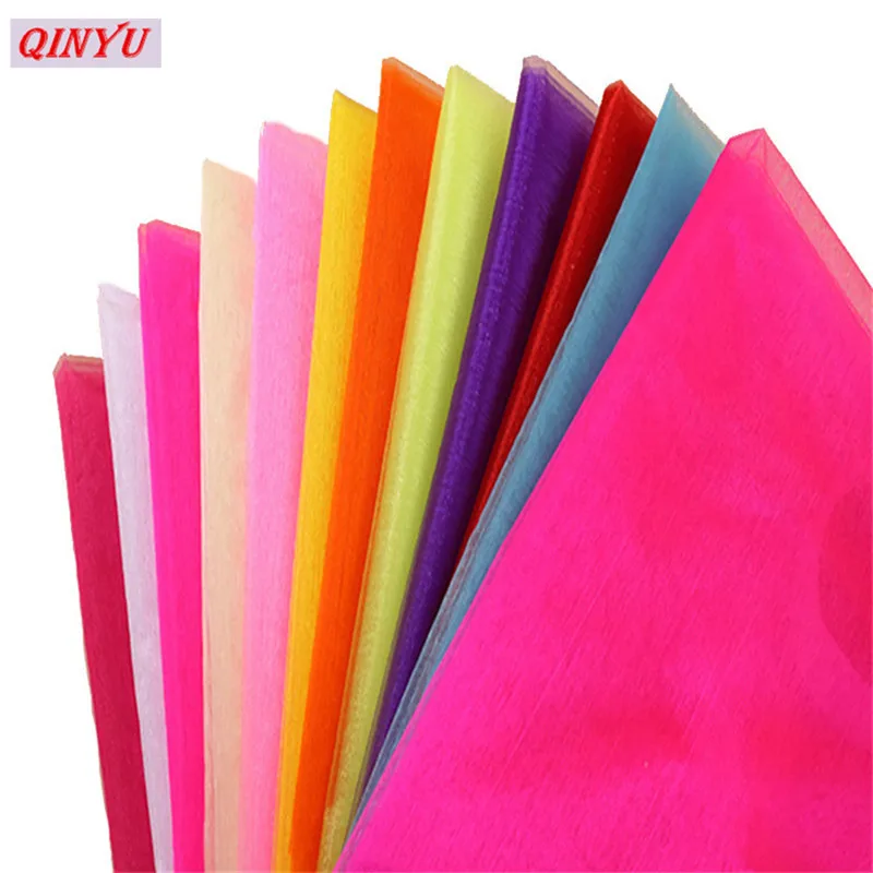 Тюль в рулоне 48/72 см прозрачная ткань из органзы с кристаллами для свадебного