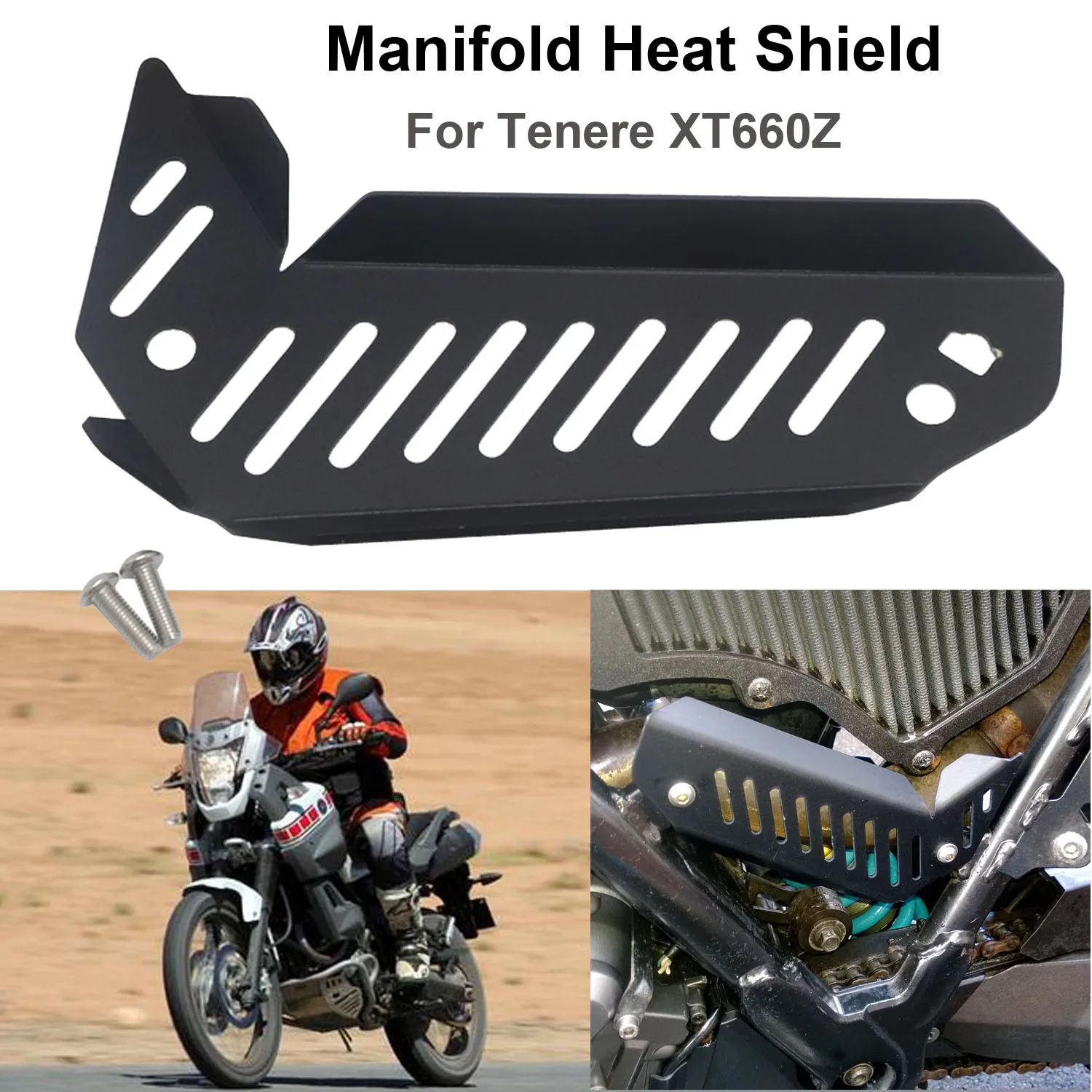 

For Yamaha Tenere XT660Z Manifold Heat Shield Protecting Mask Insulation Board Baffle Exhaust Pipe System Guard Protector Cover