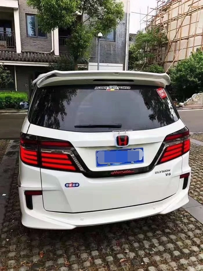Спойлер для HONDA Odyssey 2016-2018 ELYSION высококачественный спойлер из АБС-пластика заднего