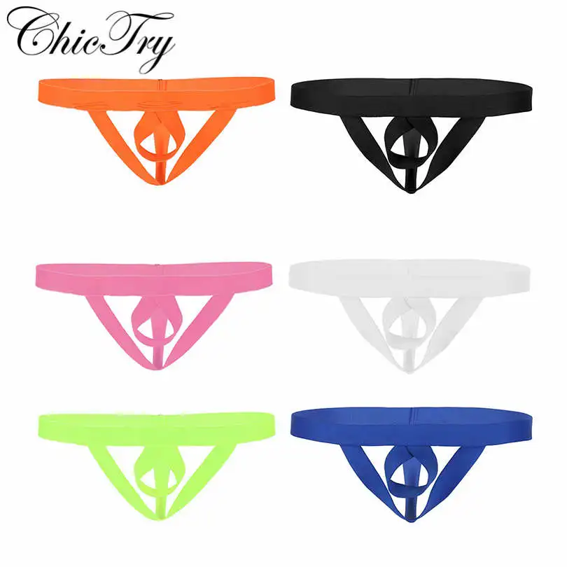 Мужское нижнее белье с открытым задником без косточек стринги Т образной спинкой