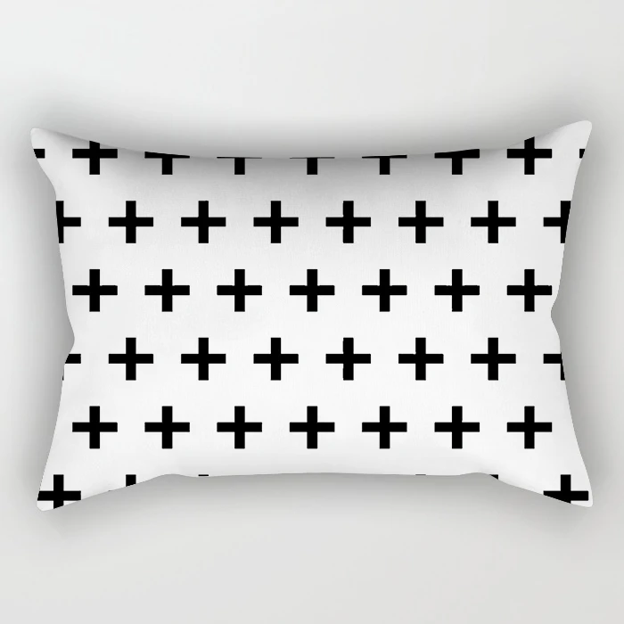 

Black and White Throw Pillow Case Nordic Geometric Cushion Cover Home Sofa Decorative Pillows Cushion Pillows 30x50CM
