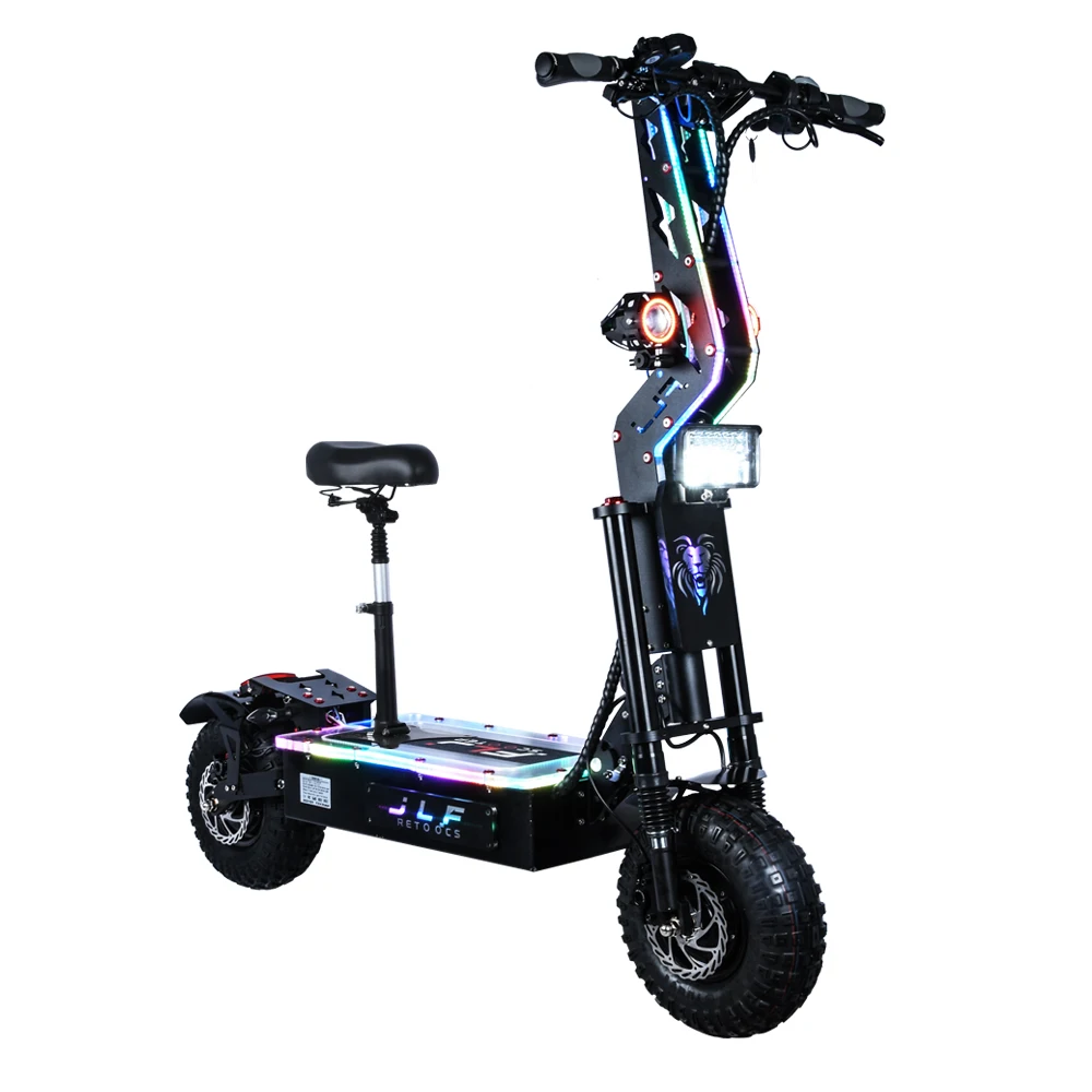 14inch 8000W Electric Scooter 80-300kms Range 60V/72V Dual Motor Newest Design Big Screen Adults Off Road Tire E | Спорт и