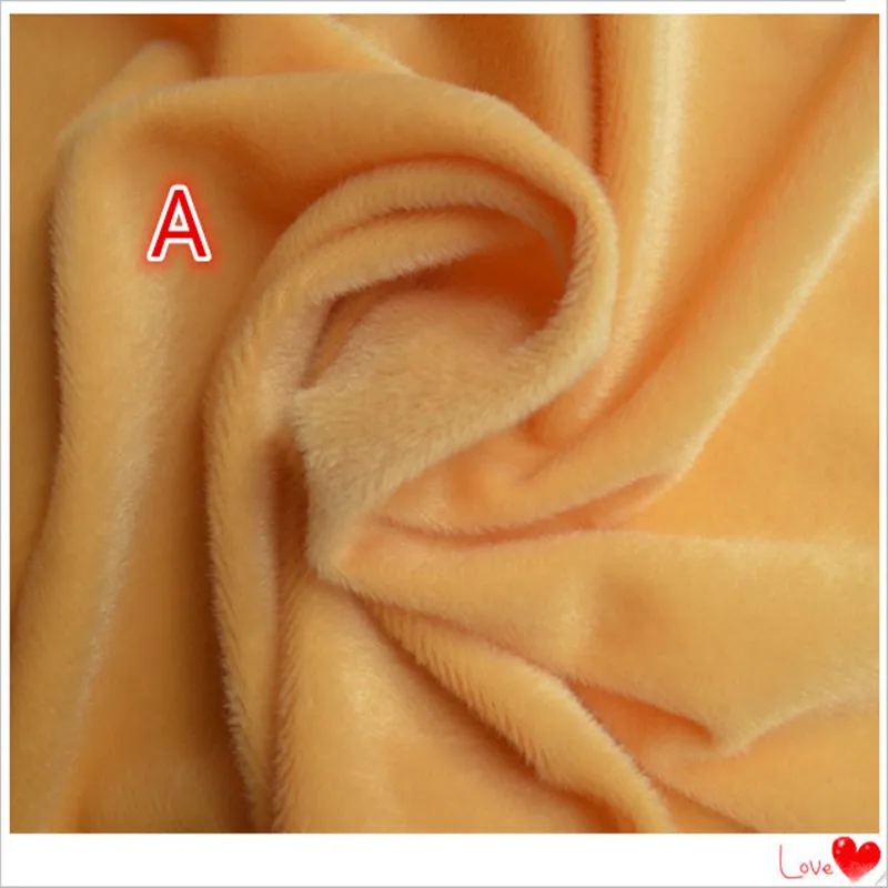 19*59 дюймов бархатная ткань метр коричневый плюшевый флис ручной работы хлопок