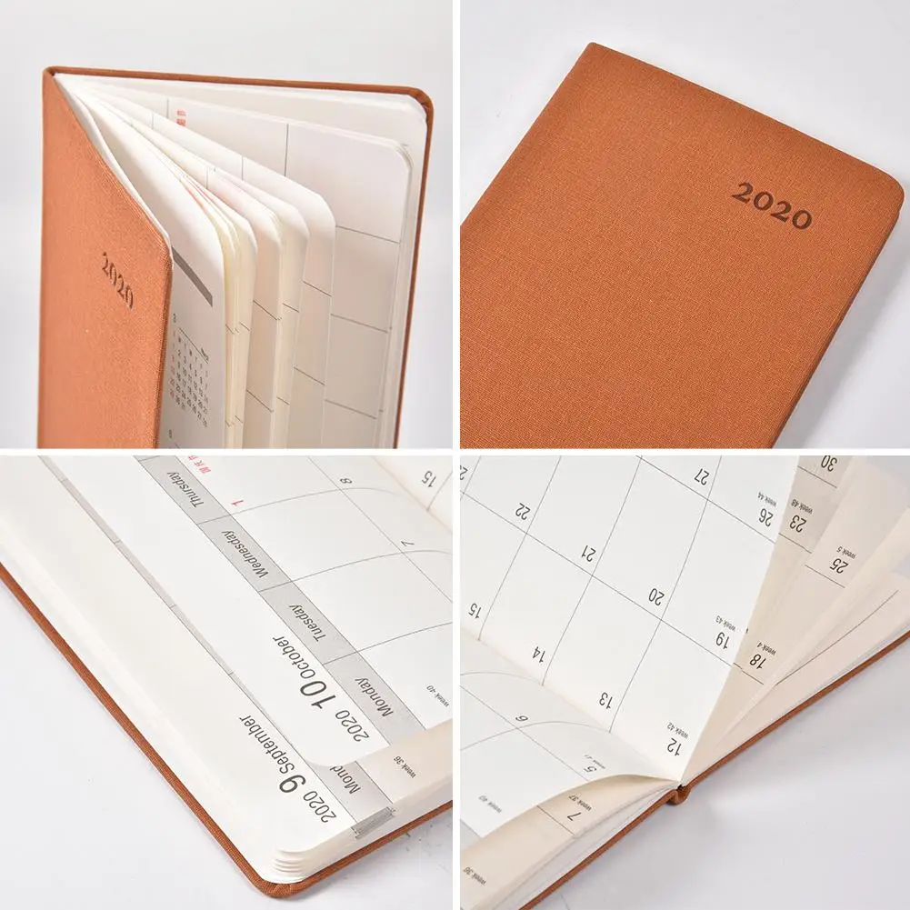2020 Pocket Calendar Portable A6 Monthly Schedule Planner 6.7&quot x 3.7&quot Notebook for Diary Business Journal Travel Daily Record |