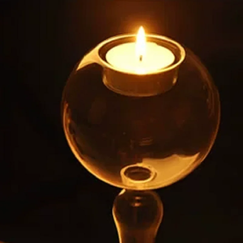 

European Style Glass Candle Holder Home Decoration Candlestick Transparent Romantic Wedding Bar Party Home Decor