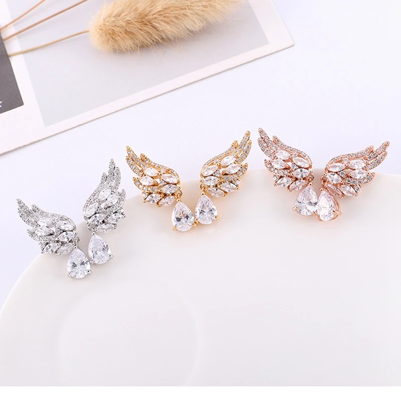 SHDEDE S925 Серебряные игольчатые серьги-Свадебные ювелирные изделия из классических