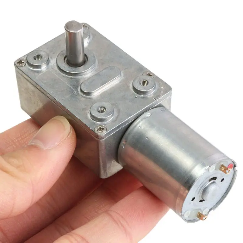 Реверсивный высокий крутящий момент турбо мотор с червячной передачей DC 12V