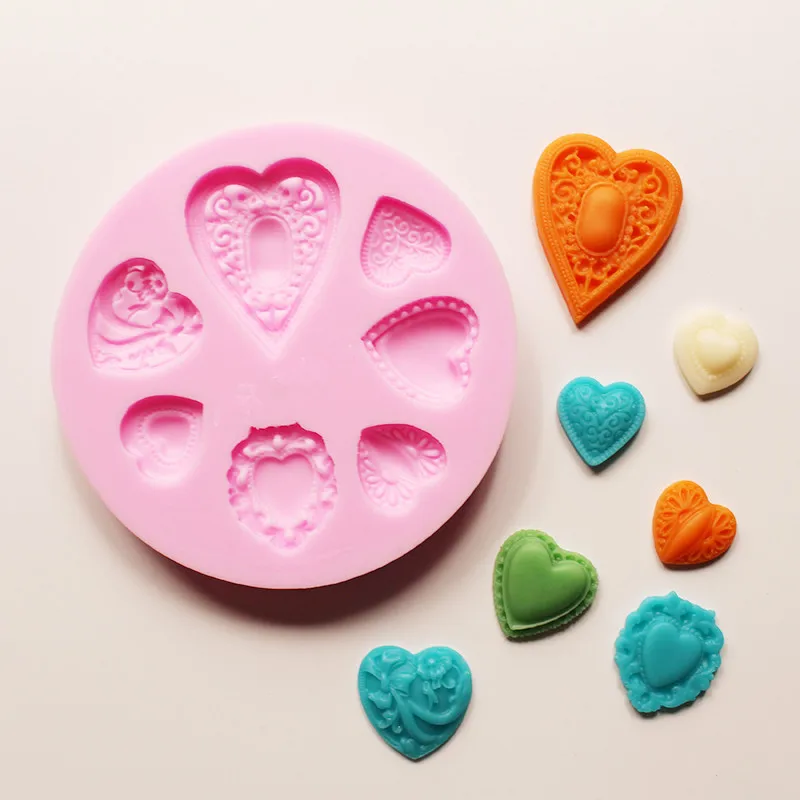 

HEARTMOVE Cooking Tools Cake Tools Love Diamonds Silicone Fondant Cake DIY Chocolate Mold Craft Decorating Tools Mould 9106