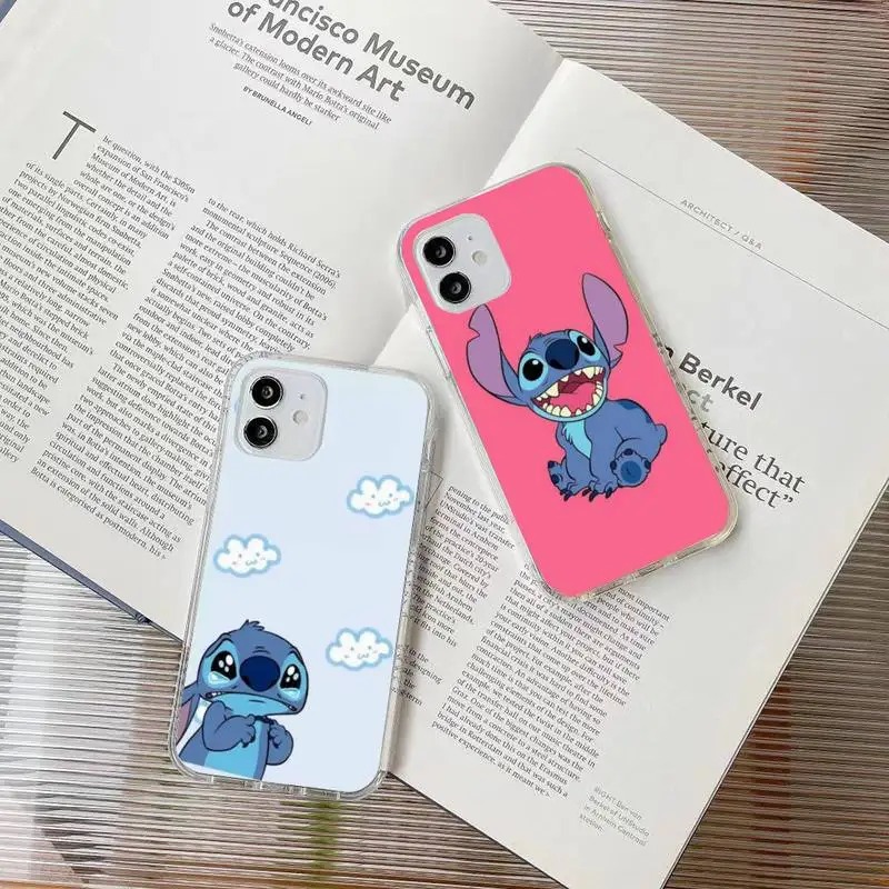 

Stitch Style Phone Case For Samsung S10 S20 Note20 A71 A21s S4 S5 S6 Plus S20Fe lite Transparent Nax Fundas Cover