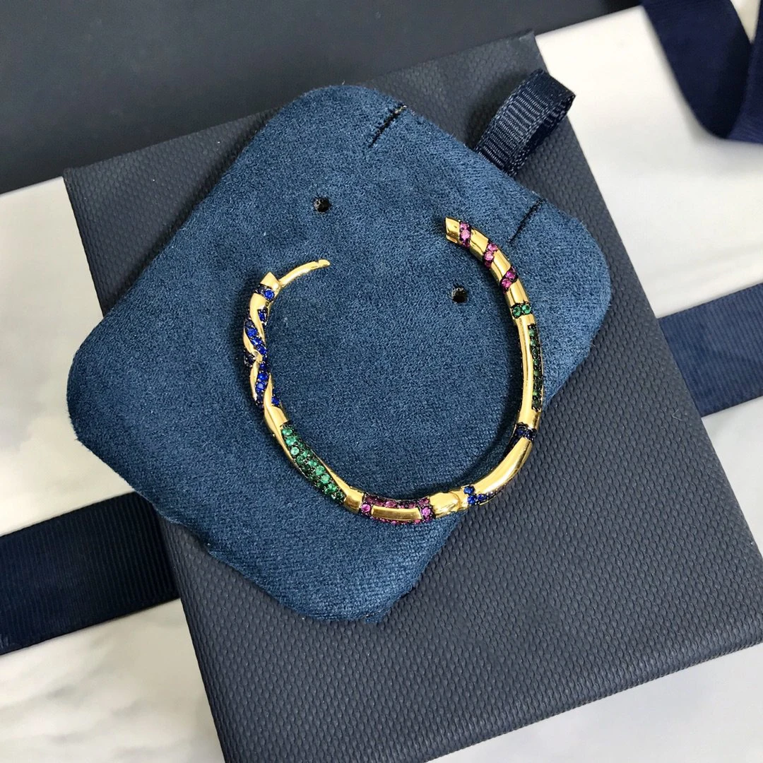 Модный шарм из стерлингового серебра копия 1:1 желтый разноцветный обруч моно