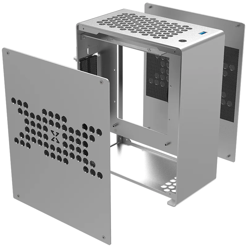 A1 полностью алюминиевый HTPC Mini ITX чехол для настольного компьютера Поддержка