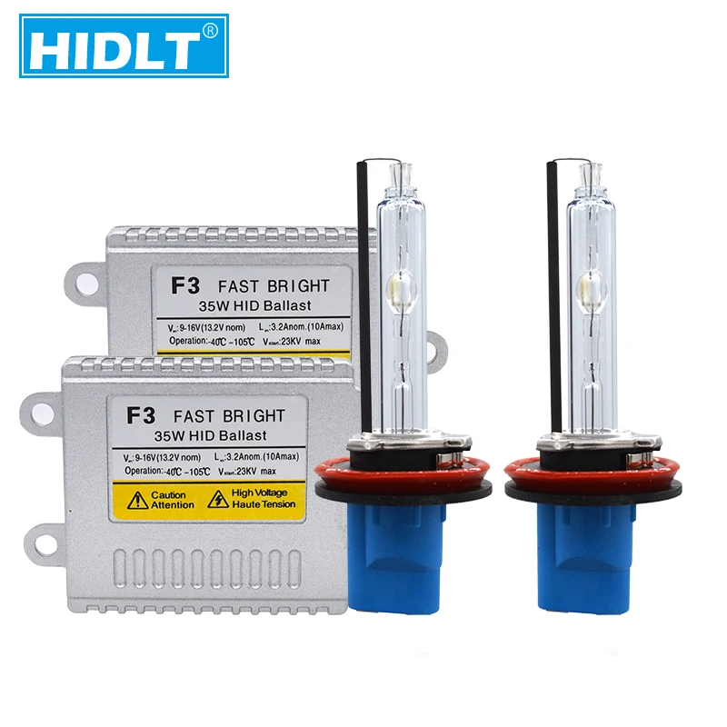 HIDLT 35 Вт 3800LM 5500 к белый H1 H3 H7 H9 H11 D2H HID комплект ксеноновой лампы 12 В Быстрый старт