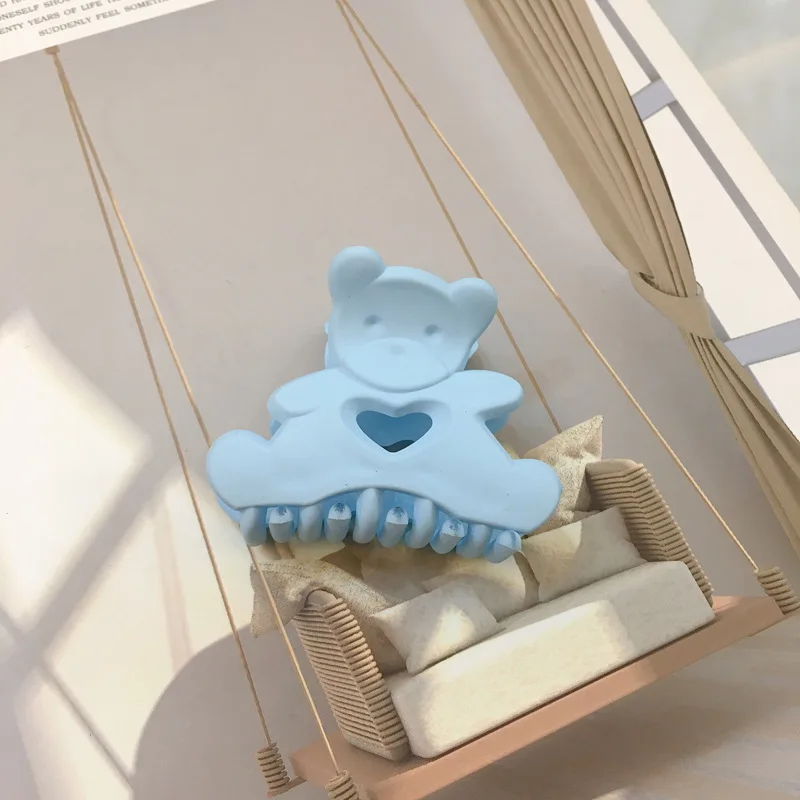 

New Fashionable Hair Grabbing Cute Simple Bear Hairpin Hair Accessories Acetate Hair Clip Hair Claw for Women Hair Accessories