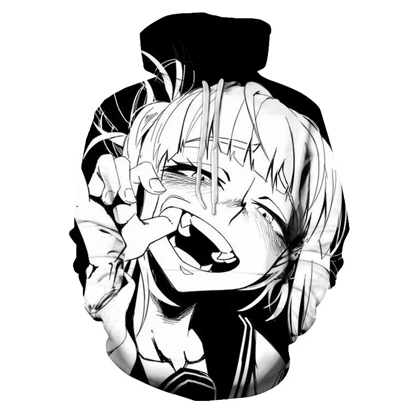 

Japanese anime beautiful girls fall and winter popular all-match men's sweater hoodies personality fashion trend 3D printing
