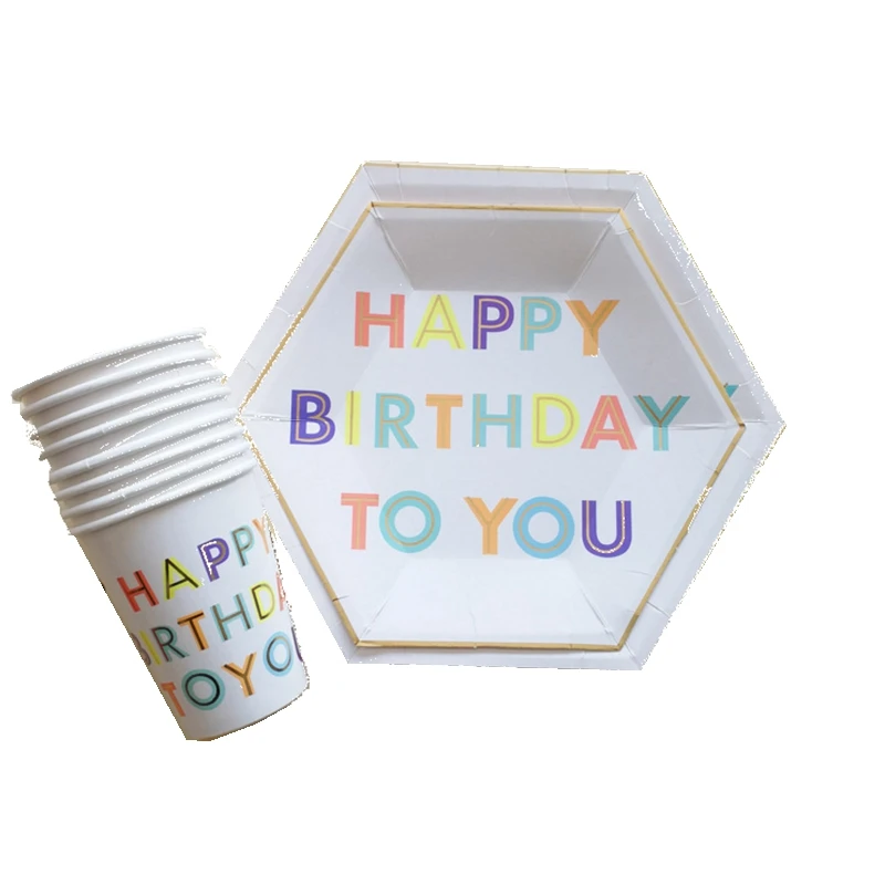 Новый загара happy по производству бумажных тарелок чашка одноразового применения