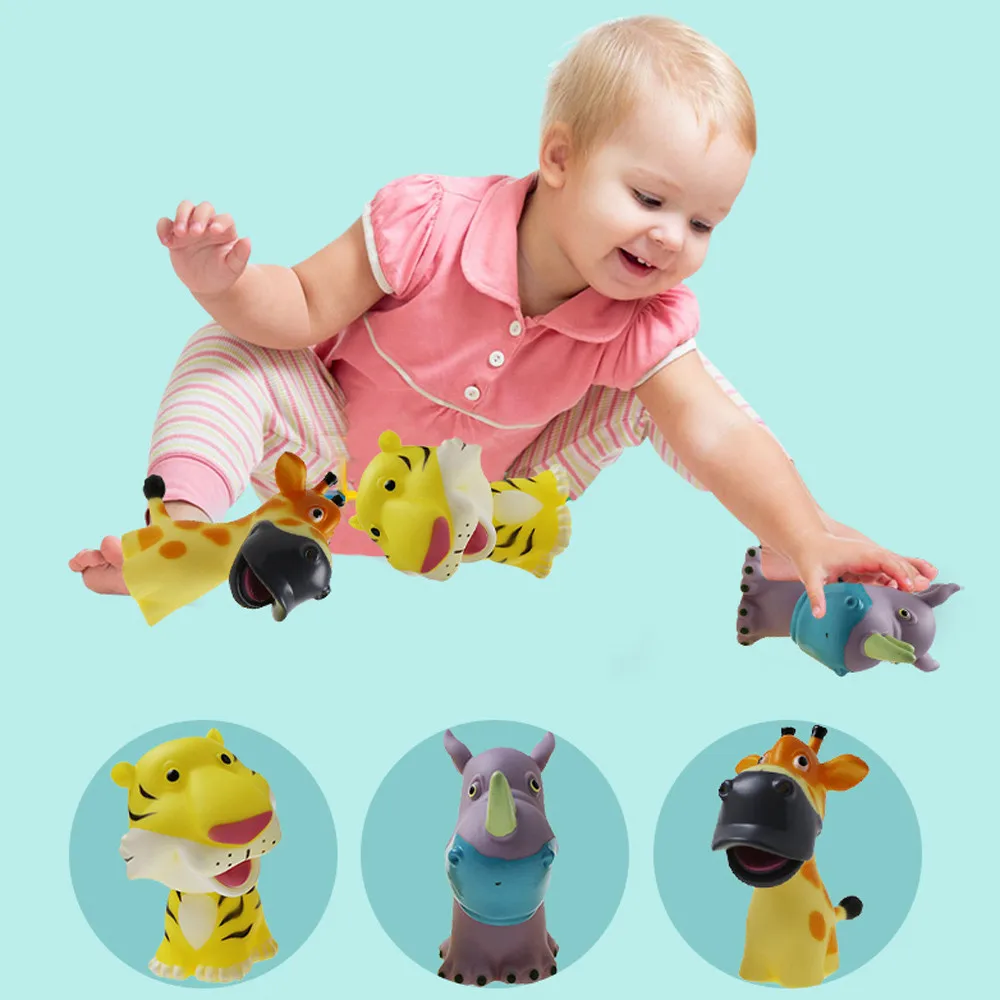 3 шт. резиновые животные игрушки для воды детская Ванная комната ванна бассейн