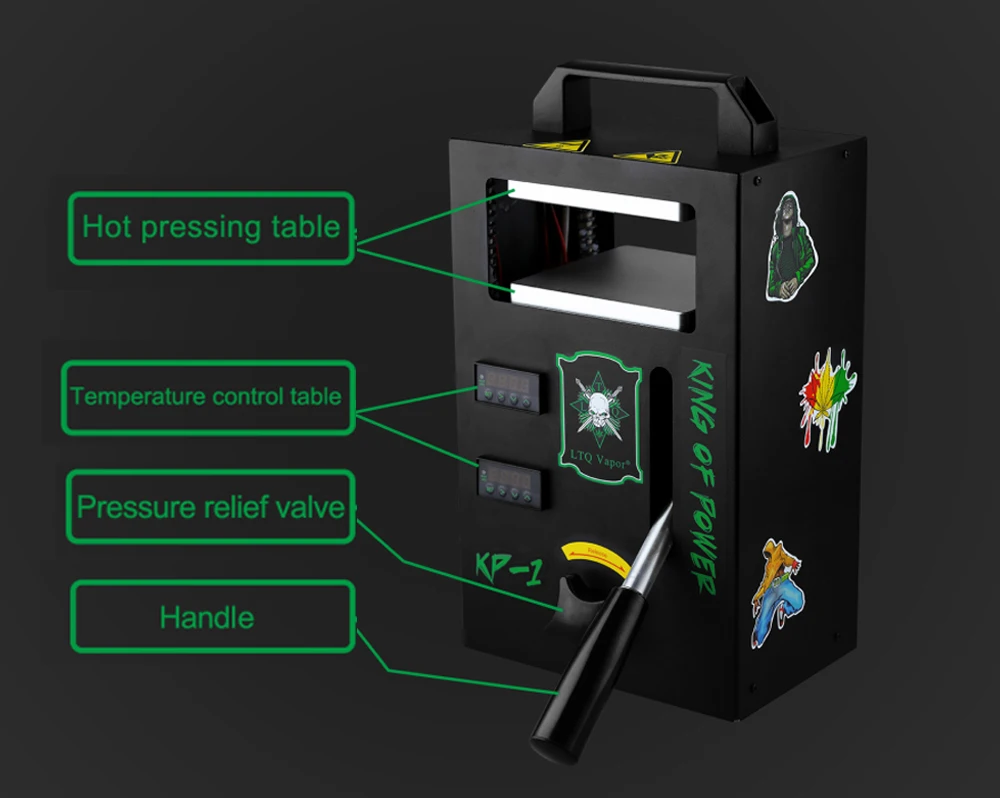 Гидравлический пресс с канифолью мощный термопресс 4 тонны двойным подогревом