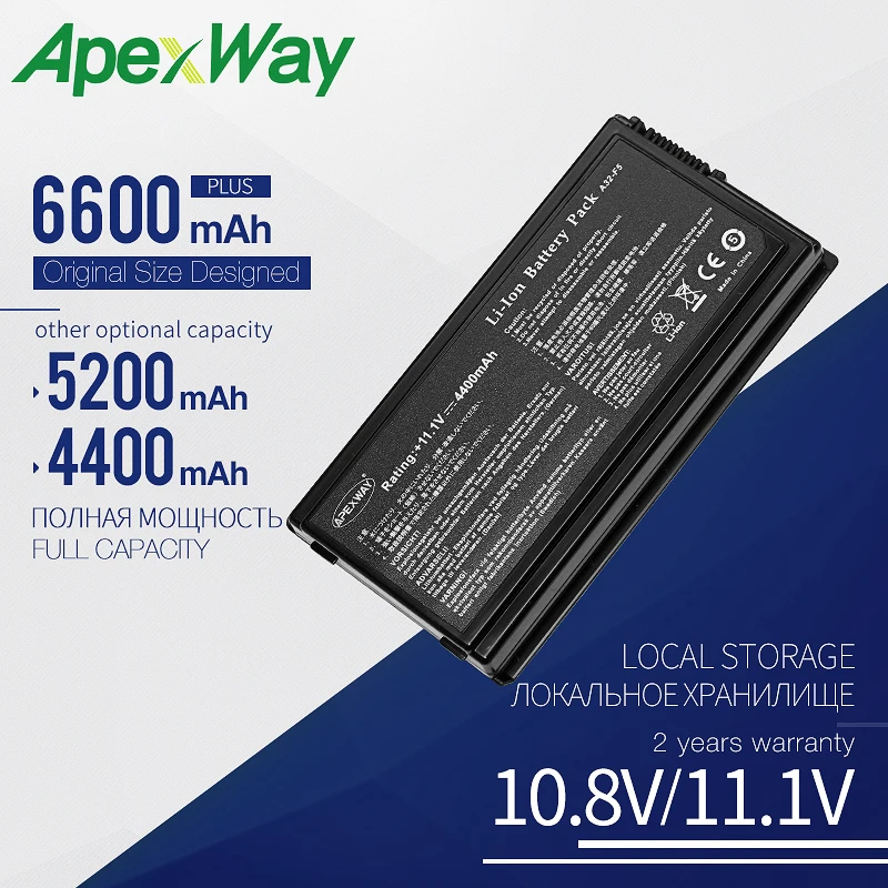 

5200mah 6 CELL New Laptop Battery for Asus A32-F5 X50V X50VL X59 X59Sr X59G X59S F5 F5V F5 F5RI F5SL F5Sr X50R X50RL X50SL X50Sr