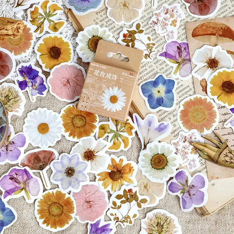 46 шт./компл. Осенний цветок фотоальбом ежедневник декоративная наклейка альбом