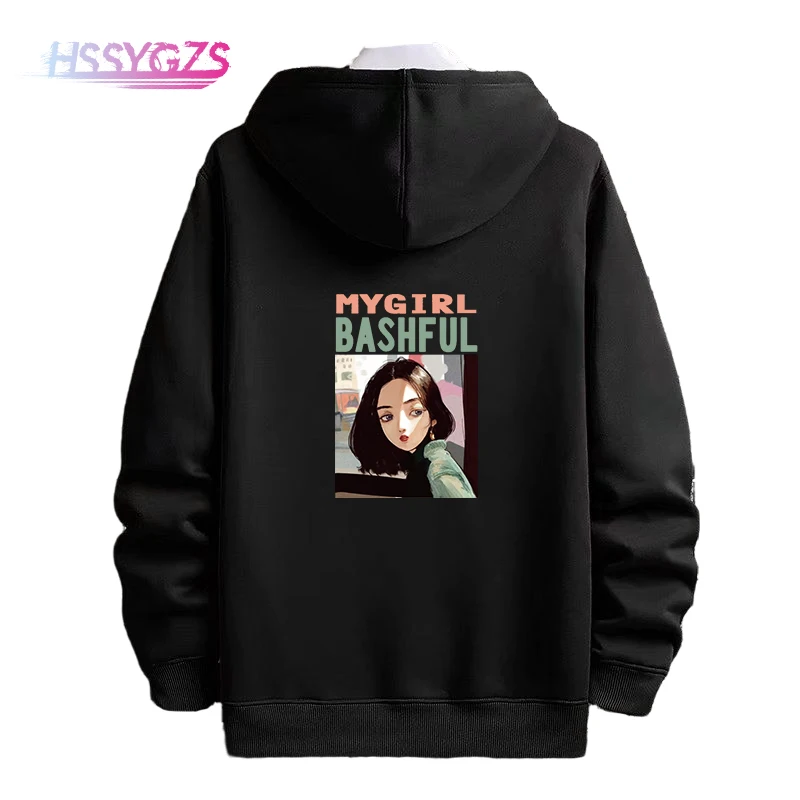 

Girl Fashion Hoodie Womens Winter Tops Korean Style High Street Fleece Warm Hooded Sweatshirt Casual Oversized Women Clothing