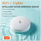 Детектор утечки воды ZigBee TUYA, датчик наводнения, резервуар для воды с сигнализацией, удаленный мониторинг через приложение