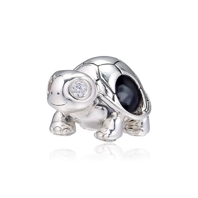 Ювелирные изделия из стерлингового серебра с яркими глазами черепаха Шарм