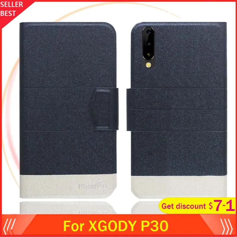 5 цветов лидер продаж! Чехол XGODY P30 с откидной крышкой ультратонкий кожаный