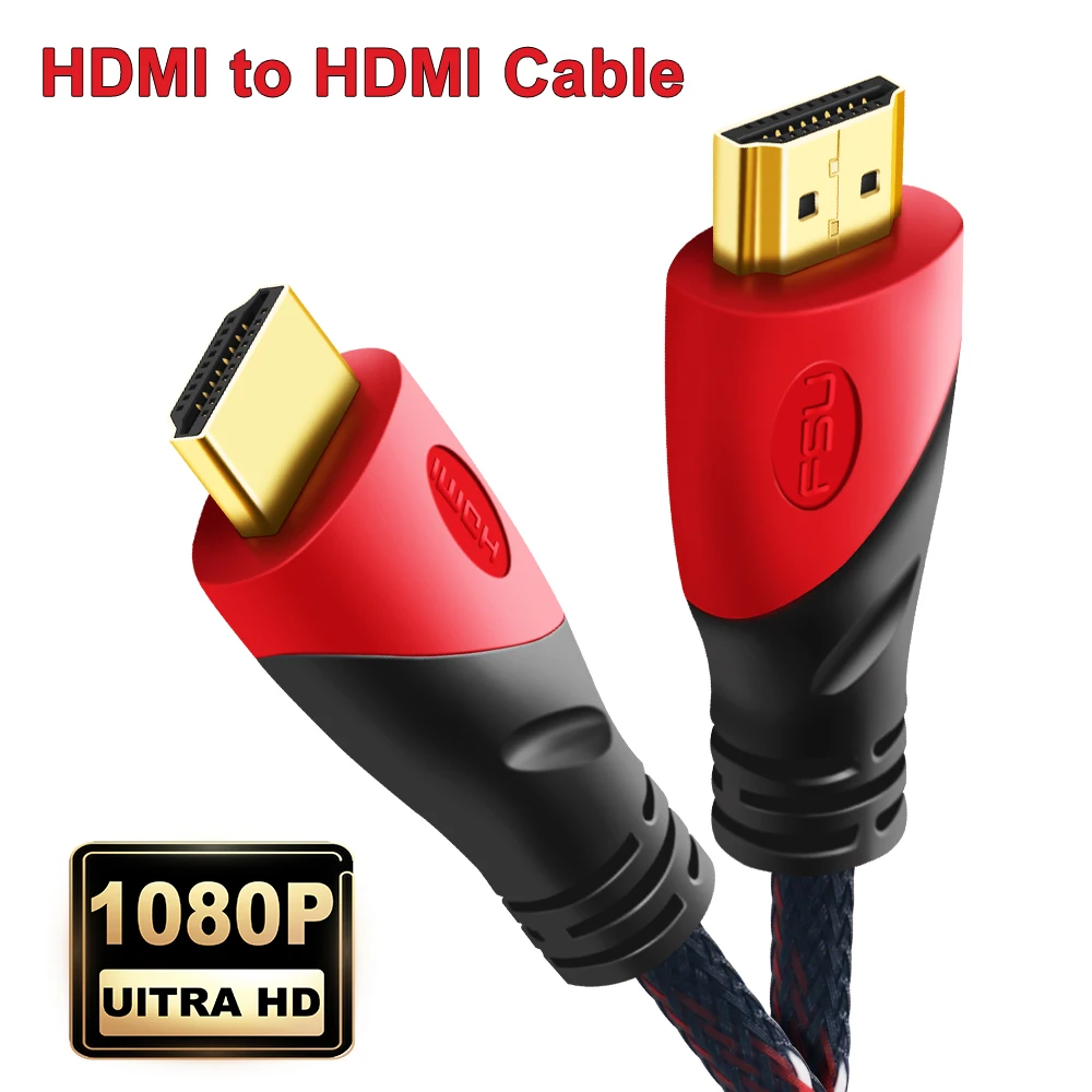 Кабель HDMI позолоченный видеокабель 1 4 1080P 3D кабель для HDTV разветвитель