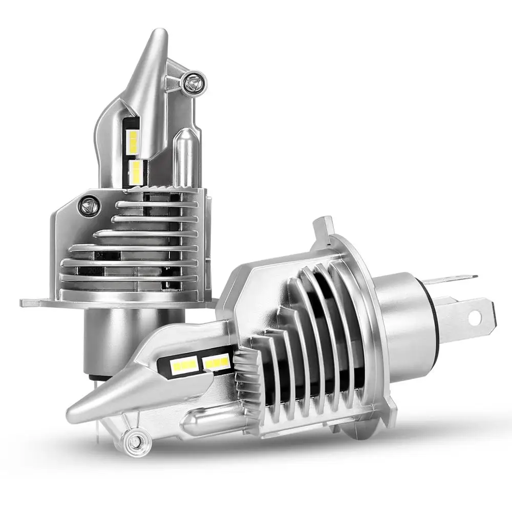 Two pcs for car 2 шт. H4 HB2 9003 CSP чип WX-H4 Автомобильный светодиодный фонарь Мини маленький 1:1 размер лампы резки линии узор Высокий/Низкий двойной луч 35 Вт 5800lm 6 к - Испускаемый цвет: Two pcs for car
