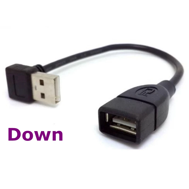 0.3m 0.5m 1m USB 2.0 A Male-to-Female 90-Point Extension Cable Used for Computer Mobile Phone Car Charging | Компьютеры и офис