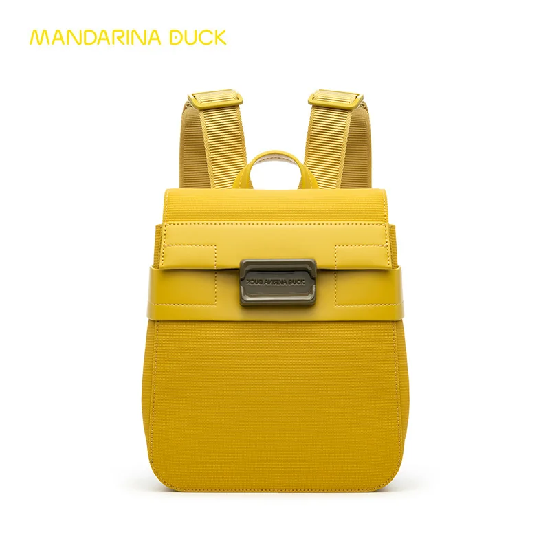 

Mandarina Duck Italian CATCH Leather Women's Bag European Fashion Trend Small Backpack Female Leather Backpacks High Quality Bag