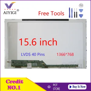 15 6 inch laptop lcd screen b156xw02 v 2 v 6 lp156wh4 tlp1 n1 b156xtn02 0 lp156wh2 tl a1 ltn156at05 nt156whm n50 lvds 40 pins free global shipping