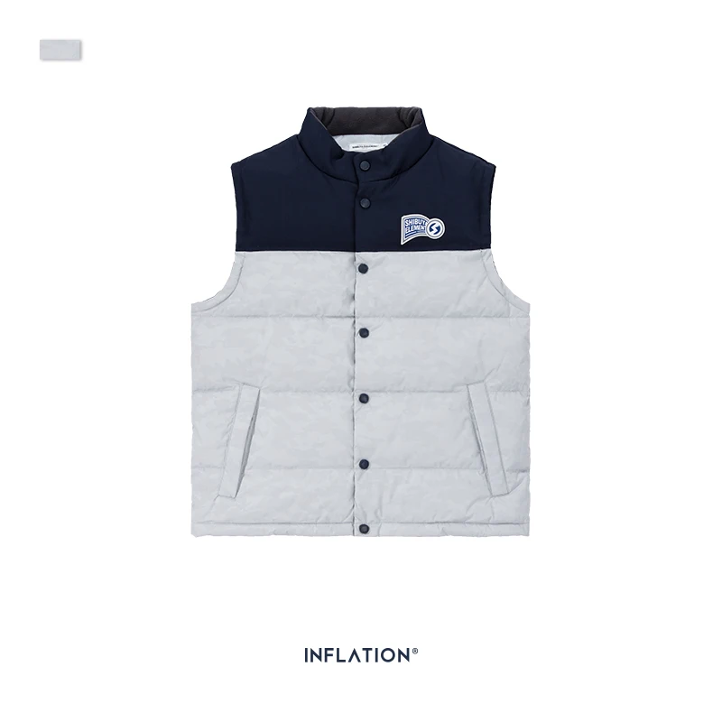 Мужские Пуховые жилеты в стиле хип хоп камуфляжный пуховик на утином пуху 2019