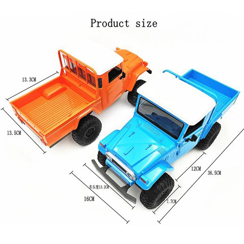 MN45 RTR 1:12 4WD RC Car 2.4G Radio Remote Control Car with LED Light Crawler Climbing Off-road Truck Children's Christmas Gift enlarge