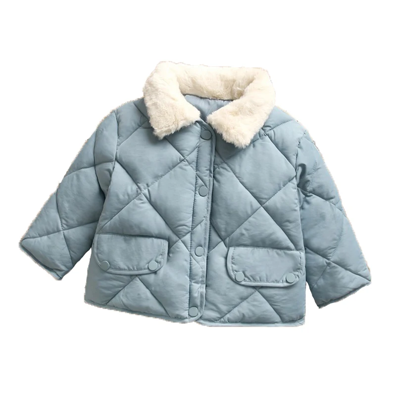 Пуховик для мальчиков и девочек новинка 2020 года Модное теплое однобортное