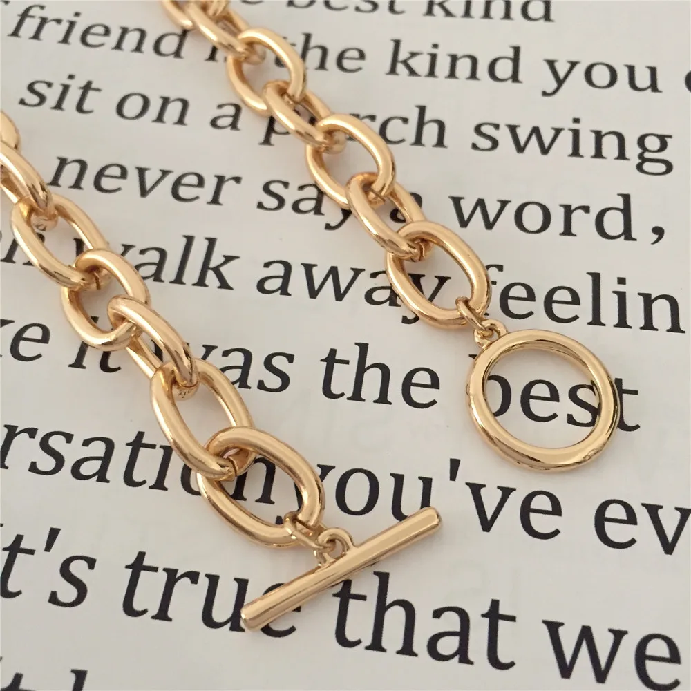 2019 новая трендовая простая цепочка со специальной застежкой ожерелье без