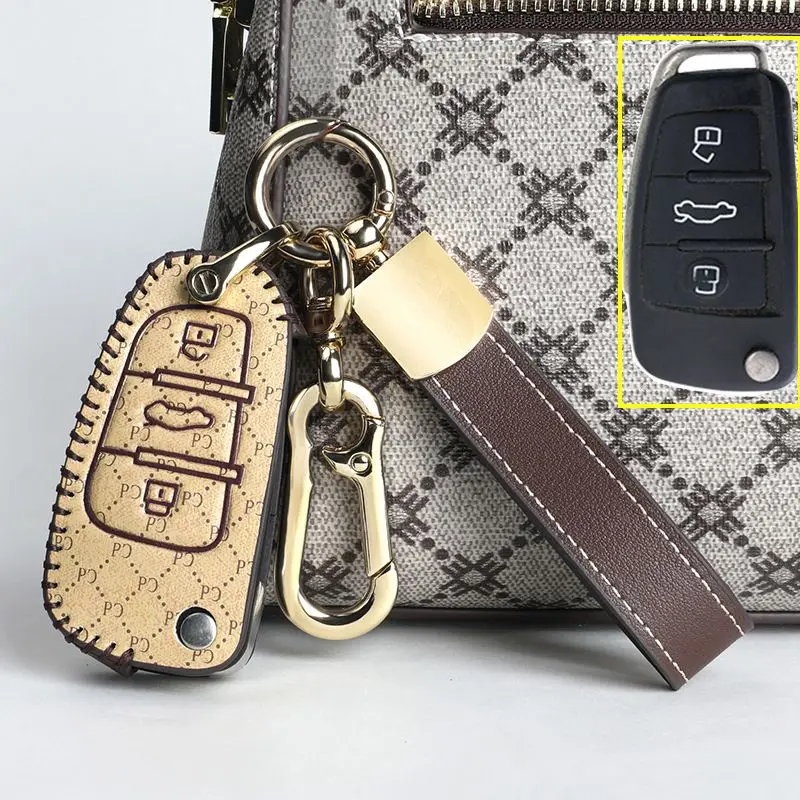 

2019-2020 New Car Key Cover for Audi A3/q3 /q2l/ Rs3 Car Remote Control Cover Key Bag Buckle Decoration Supplies