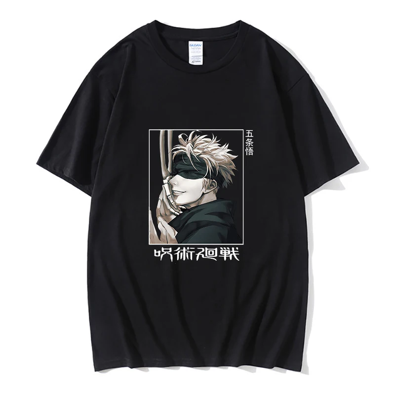 

2021 New Men's T-shirt Summer casual Sports Fashion Printing T-Shirt Japanese Anime Hip-hop Street High-Quality Shirt Men