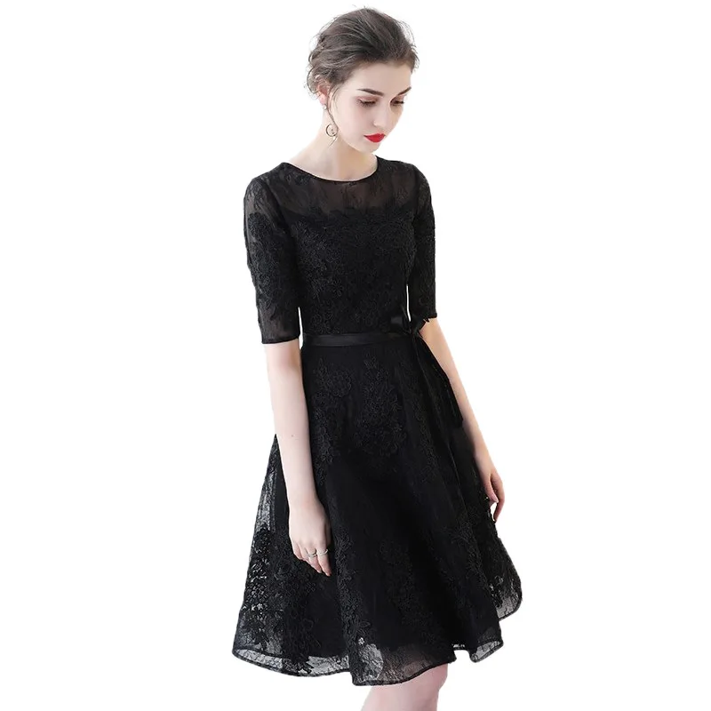 Простые элегантные Короткие вечерние платья 2018 торжественное вечернее платье