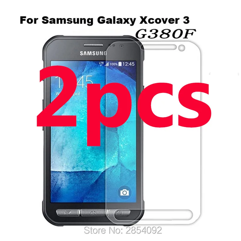 

2pcs Tempered Glass HD On for Samsung Galaxy Xcover 4 3 S8 Active G380F G390F Front Cover Protective Film Screen Protector Guard