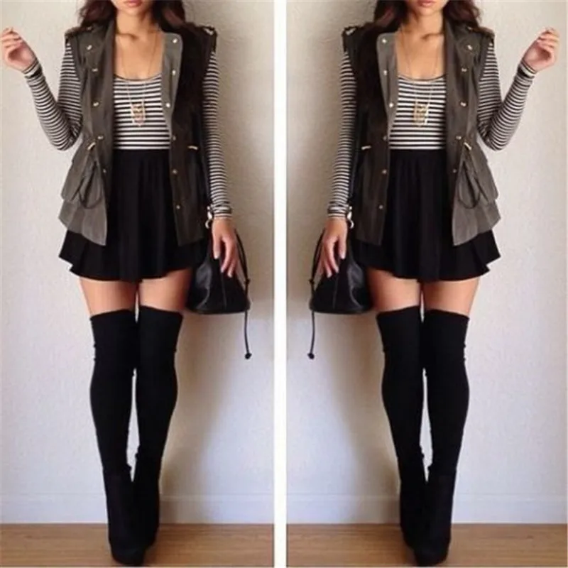 

Women Socks Stockings Warm Thigh High Over the Knee Socks Long Cotton Stockings medias Sexy Stockings Fashion Solid Sockings