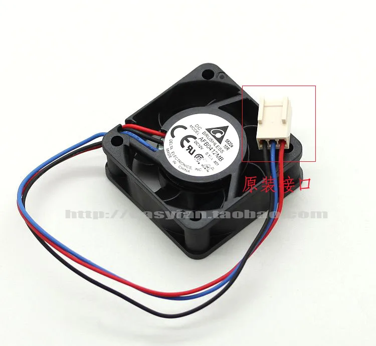Delta AFB0412MB -X01 4015 12V 0.13A большой объем воздуха двойной шариковый вентилятор 40x40x15 мм