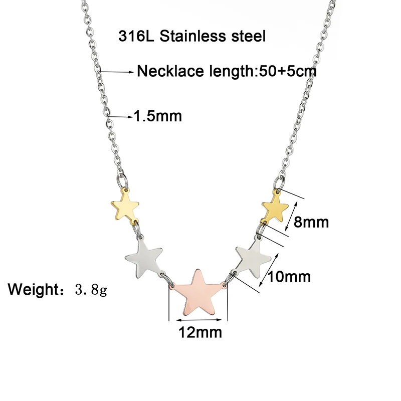 KONE минималистичные Маленькие искусственные ожерелья из нержавеющей стали с