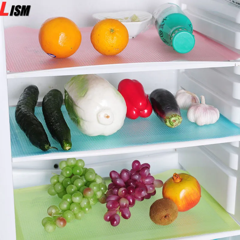 4 шт. коврик для холодильника Антибактериальный противообрастающий грибковый