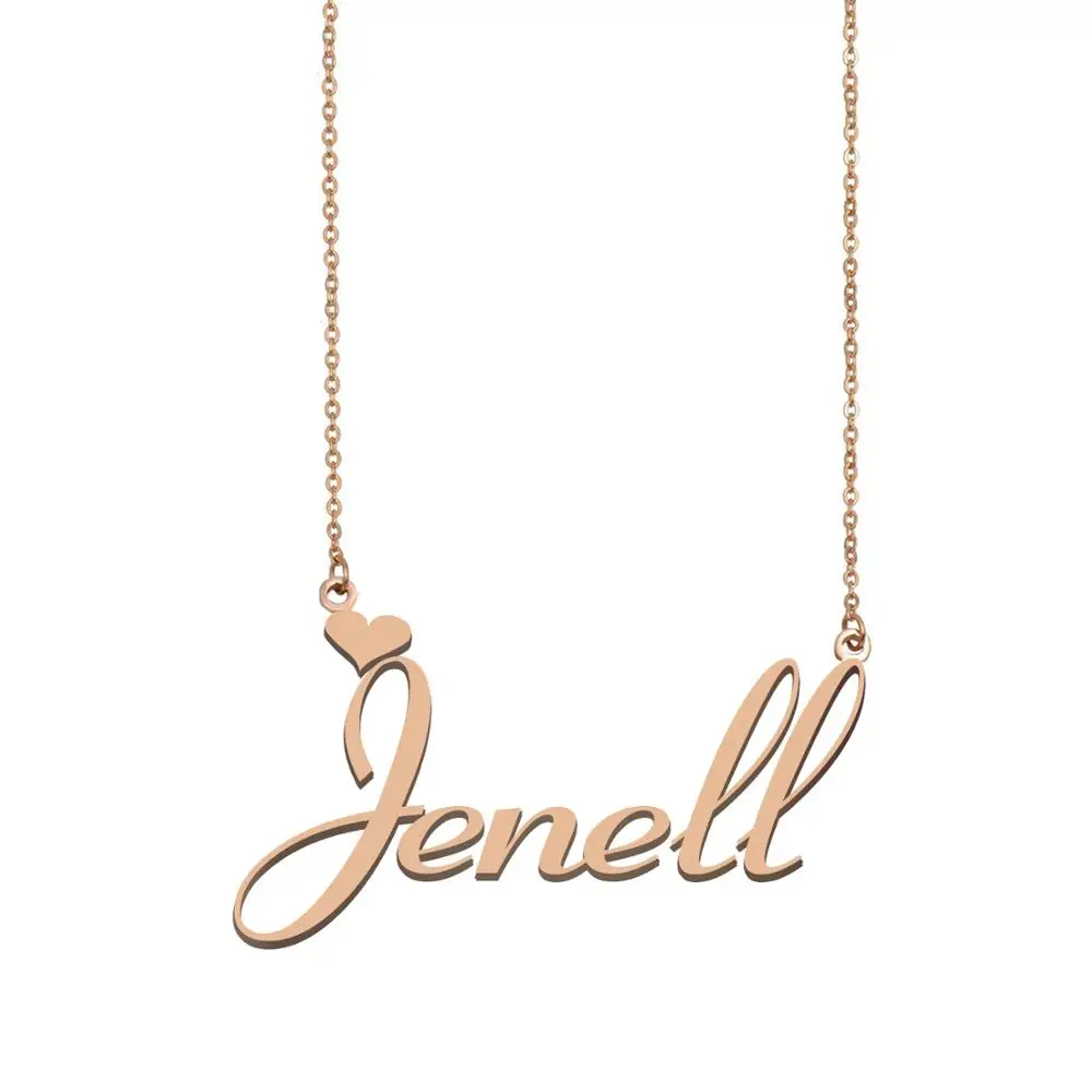 

Jenell Name Necklace , Custom Name Necklace for Women Girls Best Friends Birthday Wedding Christmas Mother Days Gift