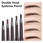 Трехмерный Многофункциональный Карандаш для бровей, двойная головка, треугольный карандаш для начинающих бровей, не так просто расцветать, ручка для макияжа
