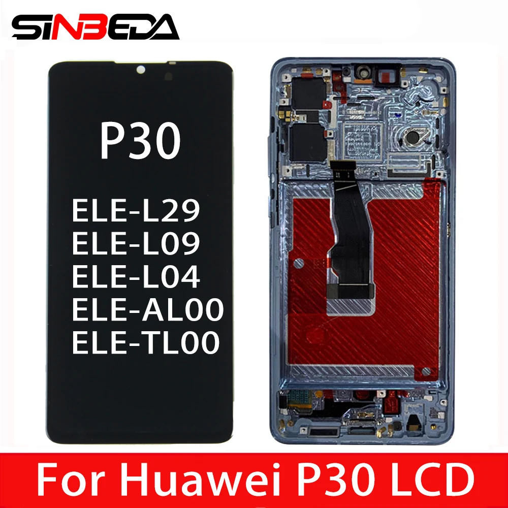 OLED 6 1 &quotЖК дисплей для Huawei P30 ЖК сенсорный экран дигитайзер сборки ELE L29