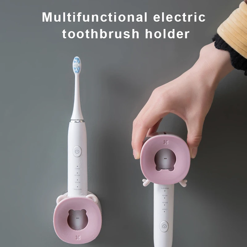 

Electric Toothbrush Holder Traceless Toothbrush Stand Rack Wall-Mounted Bathroom Adapt 90% Electric Toothbrush Holder