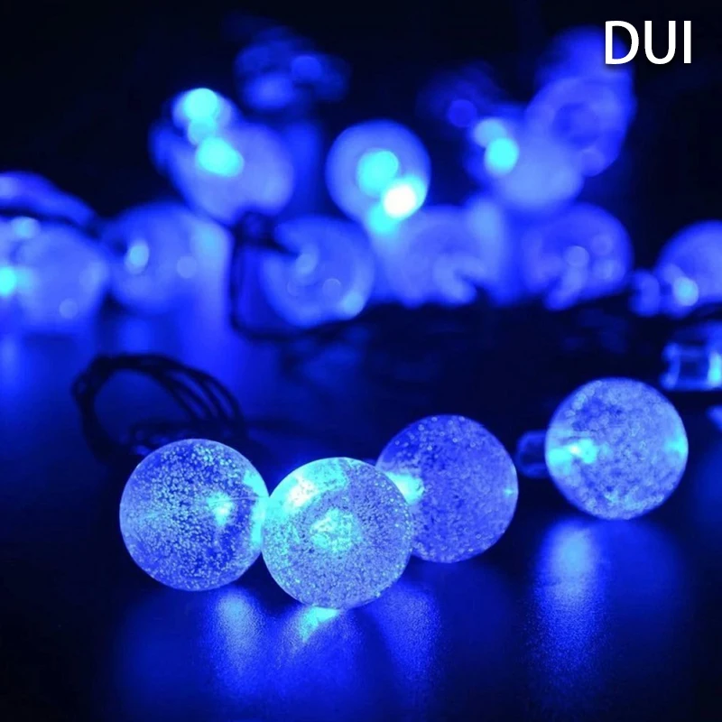 DUI 30led наружный водонепроницаемый Солнечный струнный шар цветная лампа