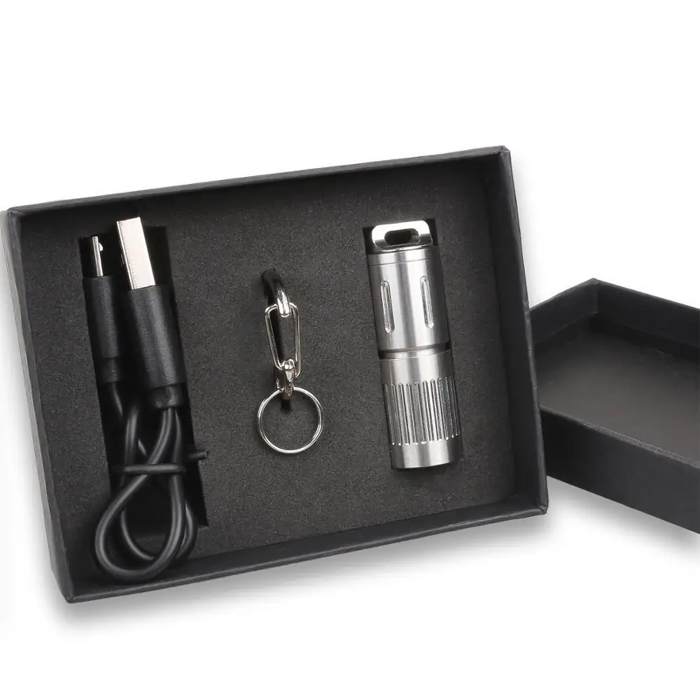 

Sofirn New SC01 Mini LED Flashlight 10180 Rechargeable Keychain Light 330lm 2 Modes SST20 95 CRI by Stainless Steel